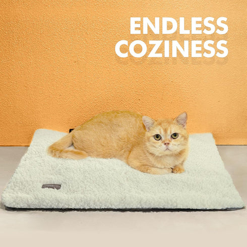 Self Warming Cat Bed, Extra Warm Thermal Pet Mat 24 x 18 inch for Indoor & Outdoor Pets, Washable with Non-Slip Bottom