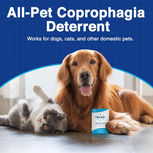 For-Bid Stool Eating Deterrent for Dogs & Cats, Vet-Recommended, Made in The USA