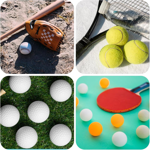 Aysatogc 15Pcs Baseball Holder, Ball Stand Baseball Stand Sphere Holders for Display Clear Ring Acrylic Display Holders