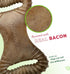 Benebone Medium Dental Durable Dog Chew Toy for Aggressive Chewers, Real Bacon, Made in USA