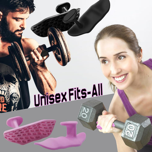Grips for Weight Lifting,Ergonomics Workout Gloves for Women Men, Rubber Fingerless Gym Weight Grips,Lifting Grips