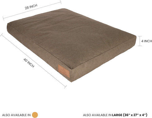 Durable Comfortable Canvas Dog Bed Cover Only, Premium Quality Water-Repellent Coating, Removable Washable Cover