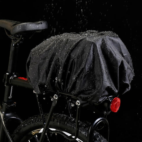 WILD MAN 4L Bike Seat Bag, Waterproof Bicycle Tail Bag, Hard Shell Bike Saddlebags for Electric Bicycle Touring