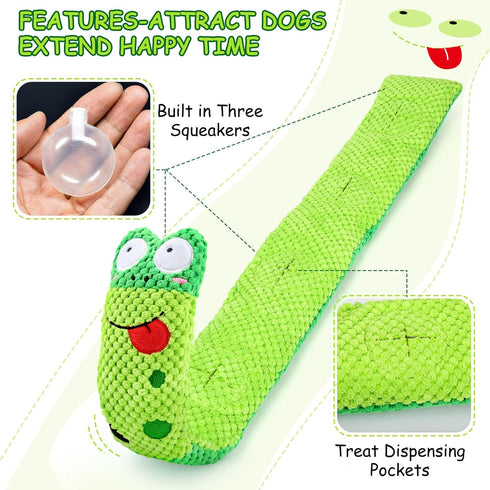 Squeak Dog Toys for Boredom, Dog Puzzle Toy IQ Training, Snuffle Toys for Small Medium Large Dogs