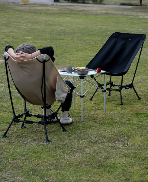 iClimb Compact Camping Chair with Anti-Sinking Feet - Ultimate Comfort