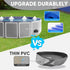 Dog Pool, Foldable Pet Swimming Pool with 6mm High-Strength PP Board, Collapsible Doggy Pools for Small Dogs, Non-Slip