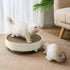 Qualunicc 3-in-1 2 Cat Scratcher Toy with Track Ball, Round Cardboard Cat Scratcher Lounge & Bed, Interactive Cat Toy