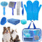 8PCS Dog Slicker Brush for Dogs Grooming Kit,Bath Grooming Kit for Pets,Hair
