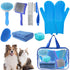 8PCS Dog Slicker Brush for Dogs Grooming Kit,Bath Grooming Kit for Pets,Hair
