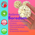 1214 Pk3 3-Pack, 2" Bonka Bird Toys All-Natural Sola Atta Balls, Diameter, Soft and Lightweight Chew and Foot Toys