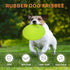 PrimePets Dog Frisbees, 2 Pack, 7 Inch Dog Flying Disc, Durable Dog Toys, Nature Rubber Floating Flying Saucer for Water Pool Beach, Orange and Green