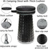 18.1" 880Ib,Collapsible ALEVMOOM XXL Telescoping Stool with Thick Cushion, Portable Telescoping More Sturdy Capacity