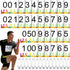 XunYee Running Bib Competitor Numbers with Safety Pins for Marathon Sports Competition