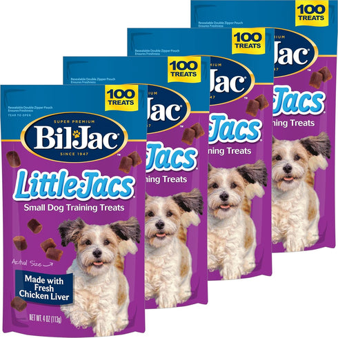 Bil-Jac Little Jacs Small Dog Training Treats, Chicken Flavor, Made with Chicken
