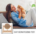 ABOOFAN Cat Scratcher Toy - Sisal Ball Interactive Rotatable Wood Pet Scratcher for Indoor Kitties
