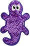 Outward Hound Durablez Tough Plush Squeaky Dog Toy, Gecko, Purple, Medium Size