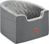 VEVOR Dog Car Seat - Waterproof Booster Seat with Storage Pocket, Clip-On Safety Leash, Gray