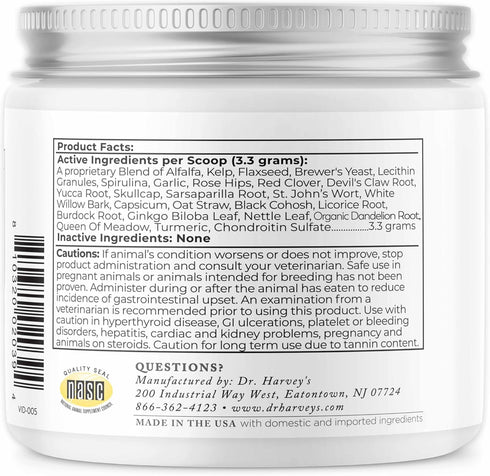 Dr. Harvey's Ortho-Flex Herbal Hip and Joint Supplement for Dogs, 7 Ounces