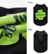 Fitwarm Happy St Patricks Day Dog Clothes, Summer T-Shirt for Small Dogs, Lightweight Cotton Pet Outfit (Black, Green,
