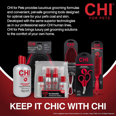 8 6 Oz CHI for Dogs Oatmeal Dog Conditioner, pH Balanced Moisturizer for Dry Skin, Sulfate and Paraben Free, Ionic