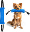 Dog Bite Tug Toy (11.8"x3.5") - Durable Blue Pull Toy with 2 Soft Handles for Small to Medium Dogs