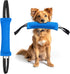 Dog Bite Tug Toy (11.8"x3.5") - Durable Blue Pull Toy with 2 Soft Handles for Small to Medium Dogs
