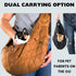 Cat Sling and Small Dog Carrier, Hands-Free Adjustable Puppy Carrier with Plush Soft Fabric and Safety Belt (Camel