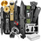 Gifts for Men, 14 Pcs Survival Kits and Equipment, Christmas Stocking Stuffers, Cool Gadgets for Camping