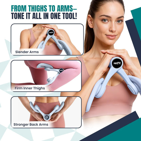 Auto-Counter Smart Thigh Master | Rotatable Pelvic Floor Exercise Devices for Women and Men with Display | Inner Thigh