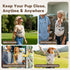 Pawfun Dog Carrier Sling for Small Dogs Cats- Hands Free Pet Sling Carrier with Mesh Lining Pocket & Safety Hook