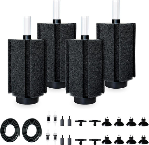 DVHEY 125-150 Gal Extra Large Aquarium Sponge Filter with Air Stone and Ceramic
