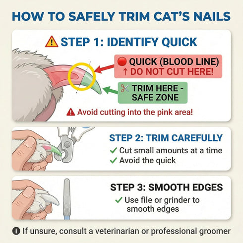 Generic Trimmer Cat and Dog Nail Clippers for Small & Medium Pets - Precision Pet Nail with Included Cat Nail File
