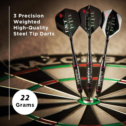 Viper Vanity Series Steel Tip Dart Set, 22-Grams, Brass Barrels, Deluxe Dart Case