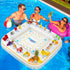 55 55 Inch Summer Elcoho x Extra Large Inflatable Game Table with Waterproof Playing Cards Floating Pool Table Drink