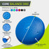 ProsourceFit Core Balance Disc Trainer, 14” Diameter with Pump for Improving Posture, Fitness, Stability by ProsourceFit