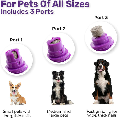Hertzko Electric Cat & Dog Nail Grinder, Rechargeable Trimmer for Small and Large Dogs