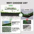 HQ4US 4LEGS 2 Dog Grass Pad with Foldable Dog Litter Box,Small Liner Base for BalconyUltra-Absorbent Artificial Grass