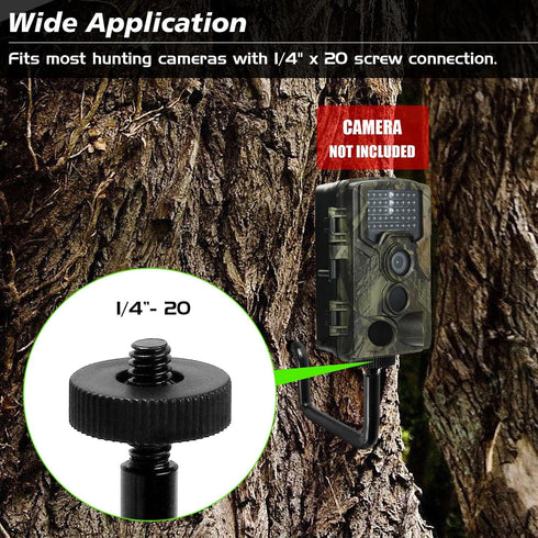 Trail Camera Mount, 3 Pack Hunting Accessory, Camera Holder with 1/4" x 20 Screw Mounting Brackets
