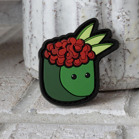5 Piece - Salmon Nigiri, Gunkan Tobiko Roll, Maki Roll, Onigiri, Dragon Roll - Kawaii Sushi PVC Rubber Morale Patch |