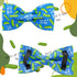 Elegant Little Tail Dog Collar - Dill Pickles Print Bow Tie Collar for X-Large Dogs