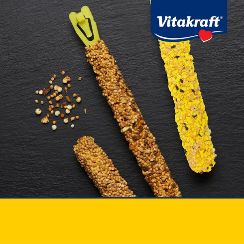 Vitakraft Crunch Sticks Variety Pack for Parakeets: Orange & Apricot, Egg & Honey, Sesame & Banana, 2.4 oz