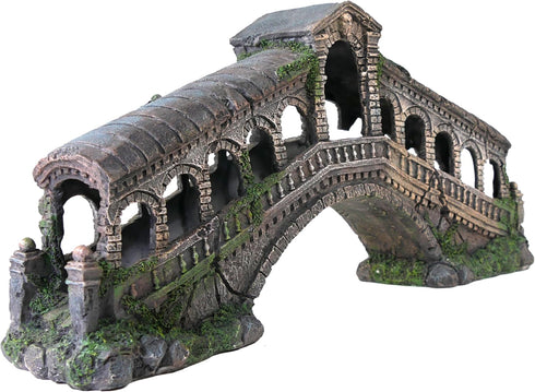 Penn-Plax Rialto Bridge Aquarium Decor, Medium Size 18.5" L x 4.75" W x 9.0" H