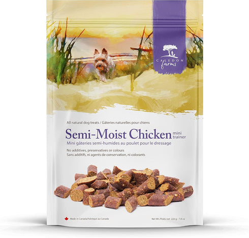Caledon Farms Mini Trainers - Semi Moist Chicken Dog Treats, 220G/7.8OZ