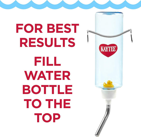 Kaytee Clear View Water Bottle, 32 oz, for Pet Rabbits, Ferrets, and Guinea Pigs