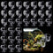 30 Pack Aquatic Plant Cups with Hole, Acrylic Pot with Suction Cups for Fish Tank Plant Holder