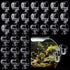 30 Pack Aquatic Plant Cups with Hole, Acrylic Pot with Suction Cups for Fish Tank Plant Holder