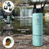 3 Insulated Water Bottle & Snack Container - Stainless Steel Water Bottle with Storage Compartment, Lid Types BPA Free