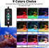 24/7 IP68 12-18 Inch AQQA LED Aquarium Light, Mode Waterproof Extendable Bracket Fish Tank Light, DIY Mode Full