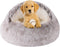 Dog Beds for Small Dogs, Washable Cute Cat Bed Cave, Cozy Nook Pet Bed for Dogs or Cats, Anti-Slip Puppy Bed (Coffee,