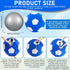 4 Pcs Goat Ball Toy Set with Covers, Anti Burst Training Toy with Inflator Pump